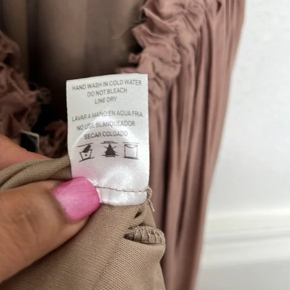 Miss Avenue Boho Back In The Grove Backless Halter Maxi Dress Small - Picture 14 of 16